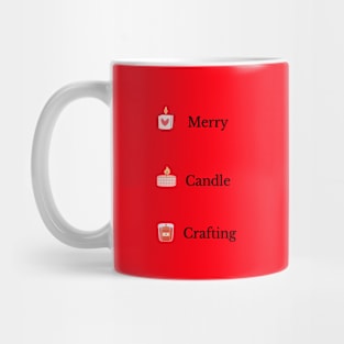 Merry Candle Crafting Mug